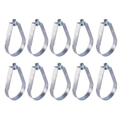 The Plumber's Choice 8 in. Clevis Hanger for Vertical Pipe Support in Standard Galvanized Steel (5-Pack)