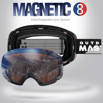 OutdoorMaster Ski Goggles PRO - Frameless, Interchangeable Lens