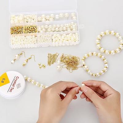 Bead Kits for Jewerly Making - 600pcs Bead Craft Set - DIY Bracelets,  Necklaces, and Earrings Supplies Box - Arts and Crafts for Kids, Girls,  Teens