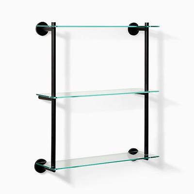 Modern Overhang Glass Bathroom Shelf