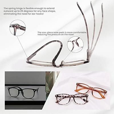 AQWANO Stylish Cat Eye Computer Reading Glasses Designer Blue Light Block  Eyeglasses Readers Anti UV400 Digital Eyestrain with Sping Hinge for