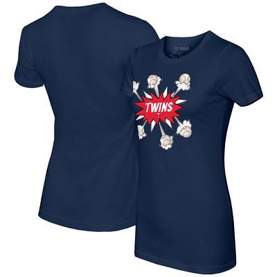 Women's Washington Nationals Tiny Turnip Navy Baseball Pow T-Shirt