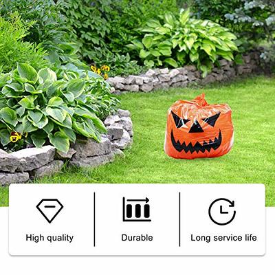 Large Halloween Pumpkin Plastic Garbage Leaf Bags For Home Outdoor Fall  Garden Yard Decoration Lawn Bag