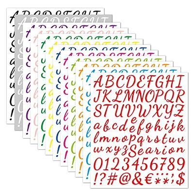 8 1/2 X 10 ALPHABET STICKERS ** BY EMAGINATION HOT PINK UPPER & LOWER  CASE