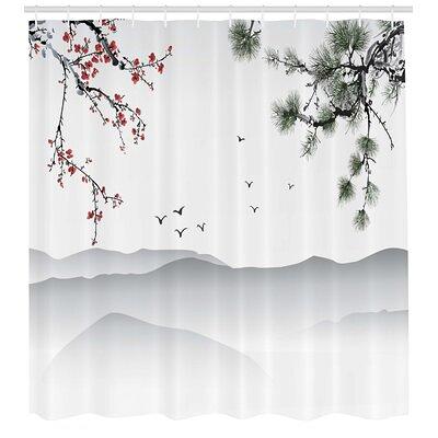 Baby Pink Floral Single Shower Curtain East Urban Home Size: 84 H x 69 W  - Yahoo Shopping