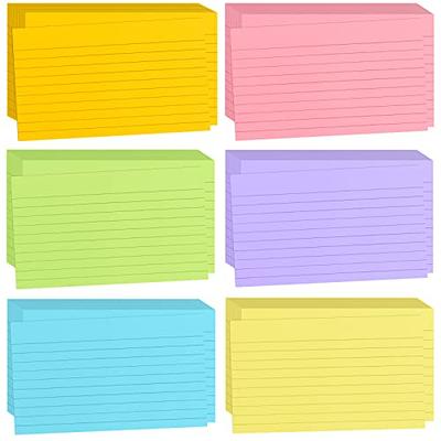Ruled Index Cards 3x5 Inches,300 Pcs Colorful Index Cards with