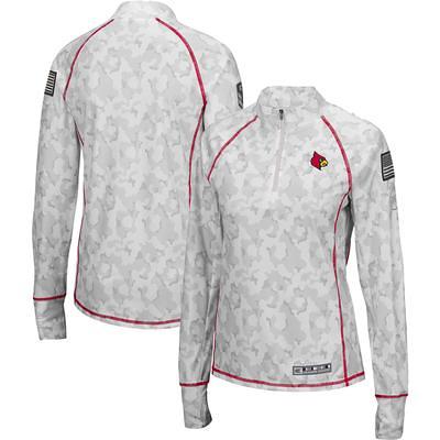 Colosseum Charcoal Louisville Cardinals OHT Military Appreciation Digital Camo Pullover Hoodie