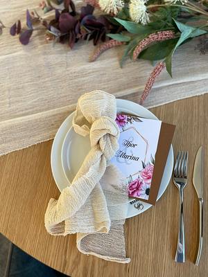 Linen dinning napkins set / Cloth bridal shower napkins bulk - Inspire  Uplift