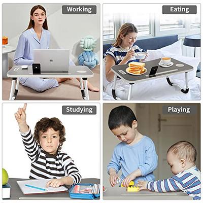 Portable Folding Laptop Stand Holder Study Table Lapdesk Wooden Foldable  Computer Desk for TV Bed Sofa