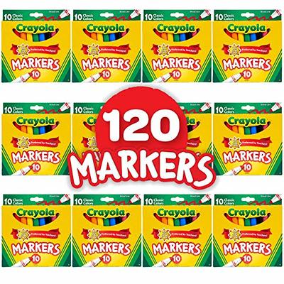Crayola Kid's Markers, Broad Line, Assorted Colors, 256/Carton (58-8201) -  Yahoo Shopping