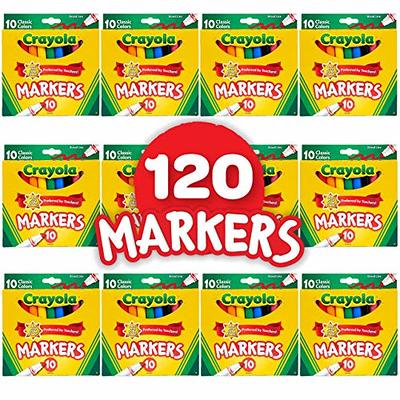 Crayola® Washable Broad Line Bulk Markers, 12 Pack, Black (58-7800-051)