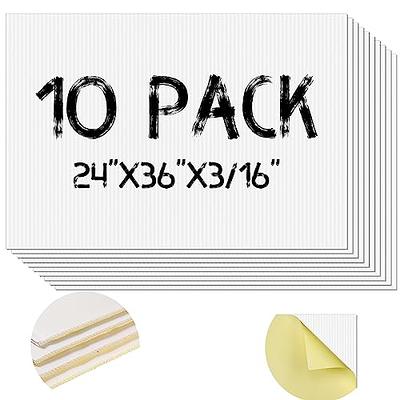 20 Pack Foam Board 16 x 20 x 3/16 White Poster Board Bulk Large