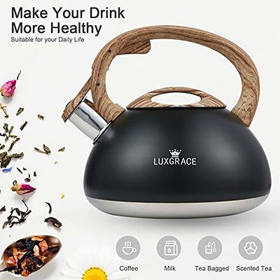 Tea Kettle -2.9 Quart Tea Kettles Stovetop Whistling Teapot Stainless Steel  Tea Pots for Stove Top Whistle Tea Pot - Yahoo Shopping