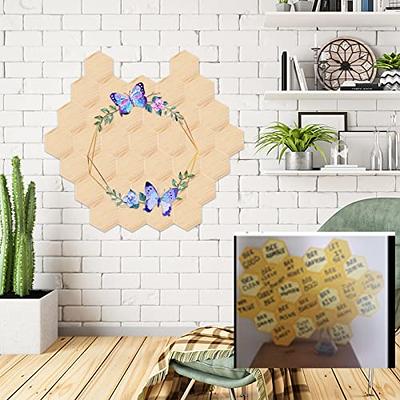 Ceramic Tiles for Crafts Coasters,12 Hexagon White Tiles Unglazed 4-Inches  with Cork Backing Pads, for Alcohol Ink or Acrylic Pouring, DIY Make Your