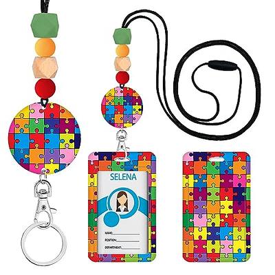 Personalised Leather Lanyard Colourful Luxury Lanyard for Keys, ID Badge,  Event Pass Personalised Gift for Teachers, Nurses, Key Workers 