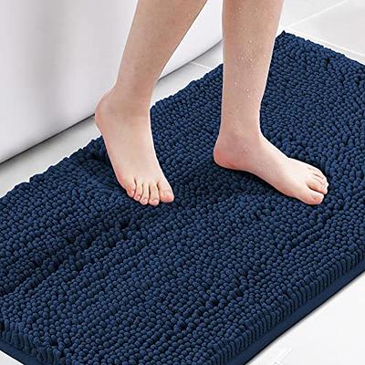 Subrtex Super Soft Absorbent Braided Bathroom Mats Chenille Bath