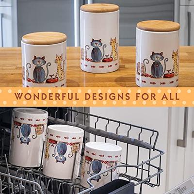 Outshine White Metal Kitchen Flour Canister | Airtight Lids| Farmhouse Canisters