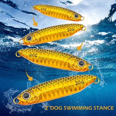 Goture Fishing Spoons Lures,Metal Spoon Trout Lures,Long Distance Casting  Fishing Lures for Trout Bass Crappie Pike Saltwater and Freshwater Fishing