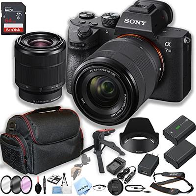 Sony Alpha 7 IV Full-Frame Mirrorless Interchangeable Lens Camera Bundle  with Battery and Charger, Camera Case and Accessory Bundle, Software Suite