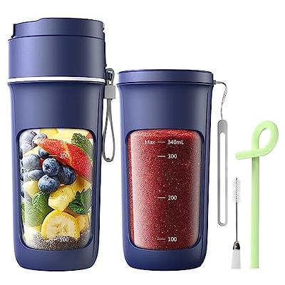 Elechelf Portable Blender for Shakes and Smoothies,Travel Blender USB  Rechargeable,Cordless On the Go Blender,Personal Blender,Mini Blender,Small  Blender ,Fast Fresh Juice Blender, Noble Blue 12 oz 10 Blades - Yahoo  Shopping