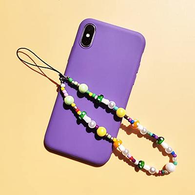 Katutude Beaded Phone Strap Mushroom Phone Charm Colorful Pearl Cell Phone  Lanyard Strap Anti-Lost Phone Chain Wristlet for Women Girls - Yahoo  Shopping