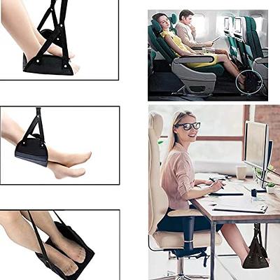 Footrest Hammock Foldable Travel Foot Rest Adjustable for Airplane Flights