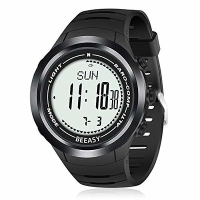 Ezon Digital Sport Watch Ultra Thin Outdoor Running Waterproof Mens Black Watch