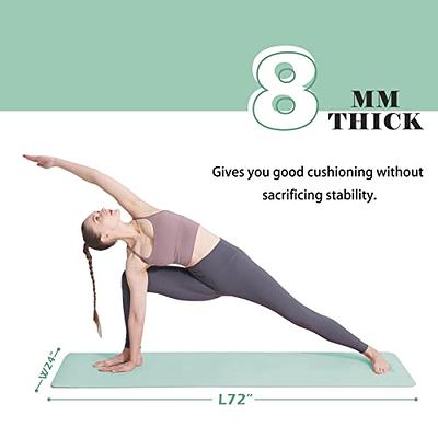 Yoga Mat Extra Thick 1/3'' Non Slip Yoga Mats for Women Eco Friendly TPE  Fitness