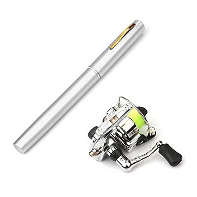 Jatzed Fishing Rod Reel Combo Set Premium Mini Pocket Collapsible Fishing  Pole Kit Telescopic Fishing Rod + Spinning Reel Combo Kit