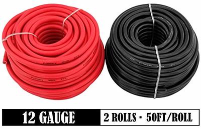 16 Gauge Red & Black Power Ground Stranded Wire Primary Cable 50