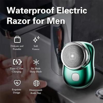 MINI-SHAVE Electric Shaver Micro-vibration Bass Motor Shaver Wet Dry Men  Razors