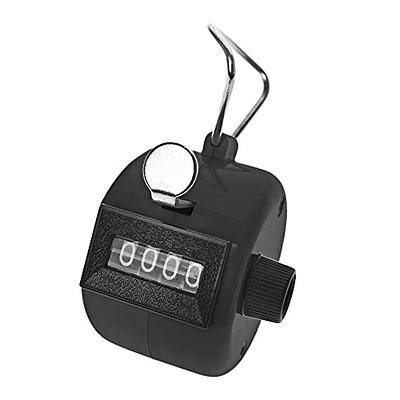 Golf Pitch 4 Digit Number Clicker Hand Held Tally Counter Black