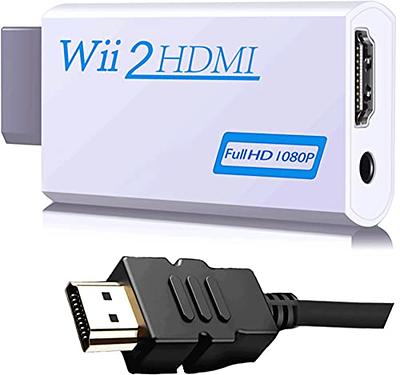 Wii to HDMI Adapter Converter Cable Full HD 1080P Plug&Play for Television  PC