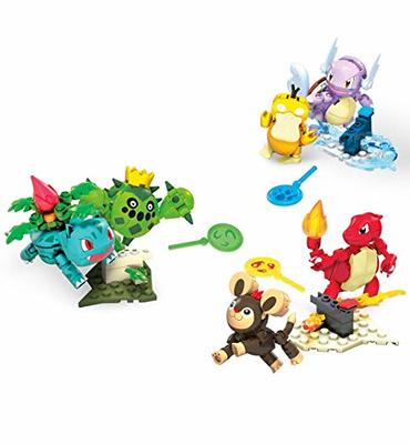 MEGA Pokémon Action Figure Building Toy, Jungle Ruins with 464 Pieces,  Motion and 3 Characters, Cubone Charmander Omanyte, Gift Idea for Kids