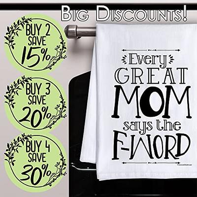 Flour Sack Towels Mothers Day Gift Housewarming Gift Funny Kitchen