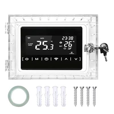 Universal Thermostat Lock Box With Key Clear Large Thermostat