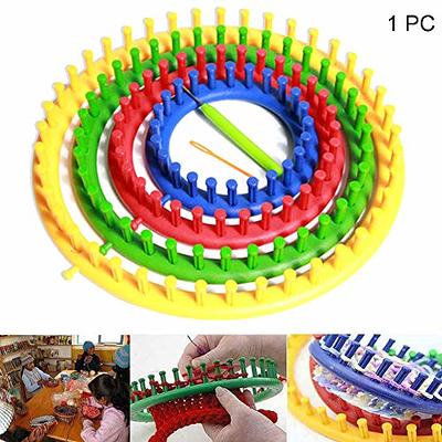 Yuhoo Knitting Loom Set, Round Plastic Knit Quick Loom Set, DIY