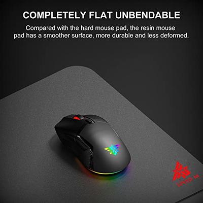 HONKID Metal Aluminum Mouse Pad, Office and Gaming Thin Hard Mouse Mat  Double Sided Waterproof Fast and Accurate Control Mousepad for Laptop,  Computer