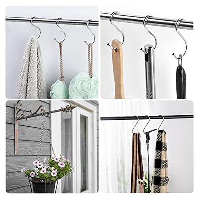 12Pc S Hooks Flat Stainless Steel Hanger Kitchen Garden Hanging Utensil  Home 