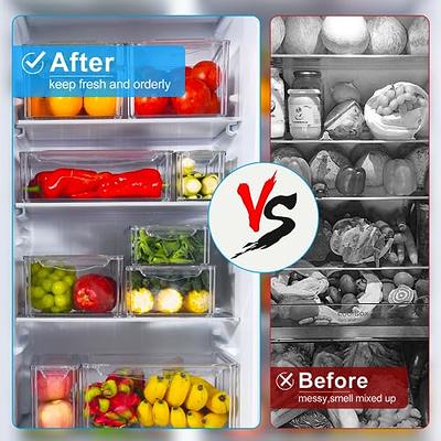  Set Of 12 Refrigerator Organizer Bins with Lids