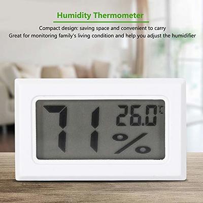 2Pcs 5 Indoo/Outdoor Thermometer Hygrometer Temperature Humidity Monitor  White - Yahoo Shopping