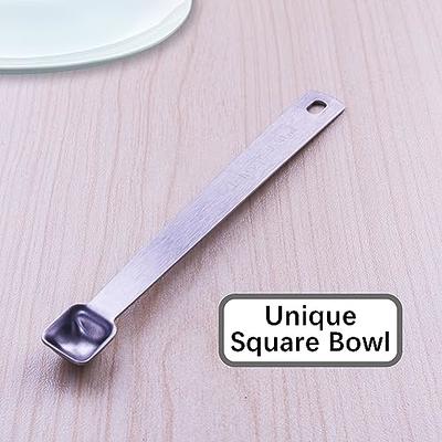 1 Tablespoon(15 mL | 3 Teaspoon | 1/16 Cup | 1/2 Oz.) Single Measuring  Spoon, Stainless Steel Rectangular Individual Measuring Spoons, Long Handle