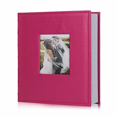 Mublalbum Small Photo Album 4x6 200 Photos Leather Cover Picture photo Book  200 Horizontal Pockets Photo Albums for Baby Wedding Anniversary Family