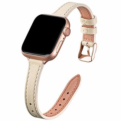 Strap Leather For Apple Watch Series Ultra 2 Ultra Series 9 8 7 6 5 SE