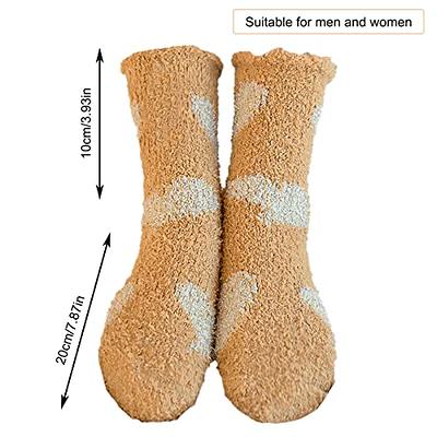 Christmas Fuzzy Socks for Women Gifts Warm Slipper Socks Animal Ears Fluffy  Socks Soft Sleep Socks