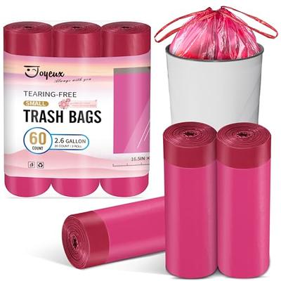 6Rolls Drawstring Small Trash Bags,4 Gallon Thicken Drawstring Small  Garbage Bags for Kitchen,Bathroom,Bedroom,Home,Office Trash Cans，120 Counts  (Pink) - Yahoo Shopping