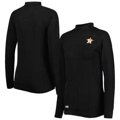 Women's Houston Astros Columbia White Omni-Wick Shotgun Quarter-Zip  Pullover Top