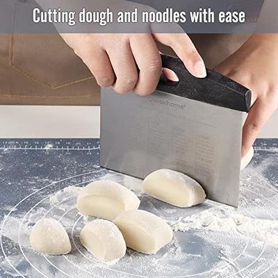 Stainless Steel Dough Cutter Noodle Knife Pizza Dough Scrapers