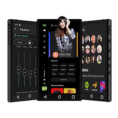 YEOODOP 144GB (Free 128GB Card) 4.3 MP3 Player with Bluetooth and WiFi,  MP3 MP4 Player with Spotify Full Touch Screen, Android Music Player with  Pandora, with Speaker with Support APP Download 