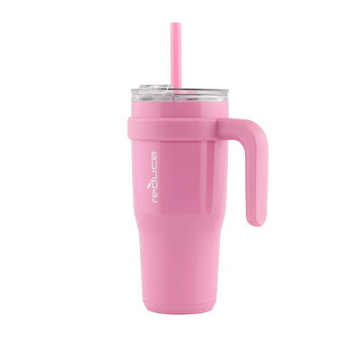 JoyJolt Vacuum Insulated 12-oz Tumbler with Lid & Handle ,Pink